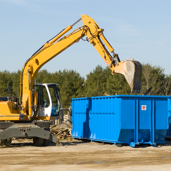 what happens if the residential dumpster is damaged or stolen during rental in Milnor